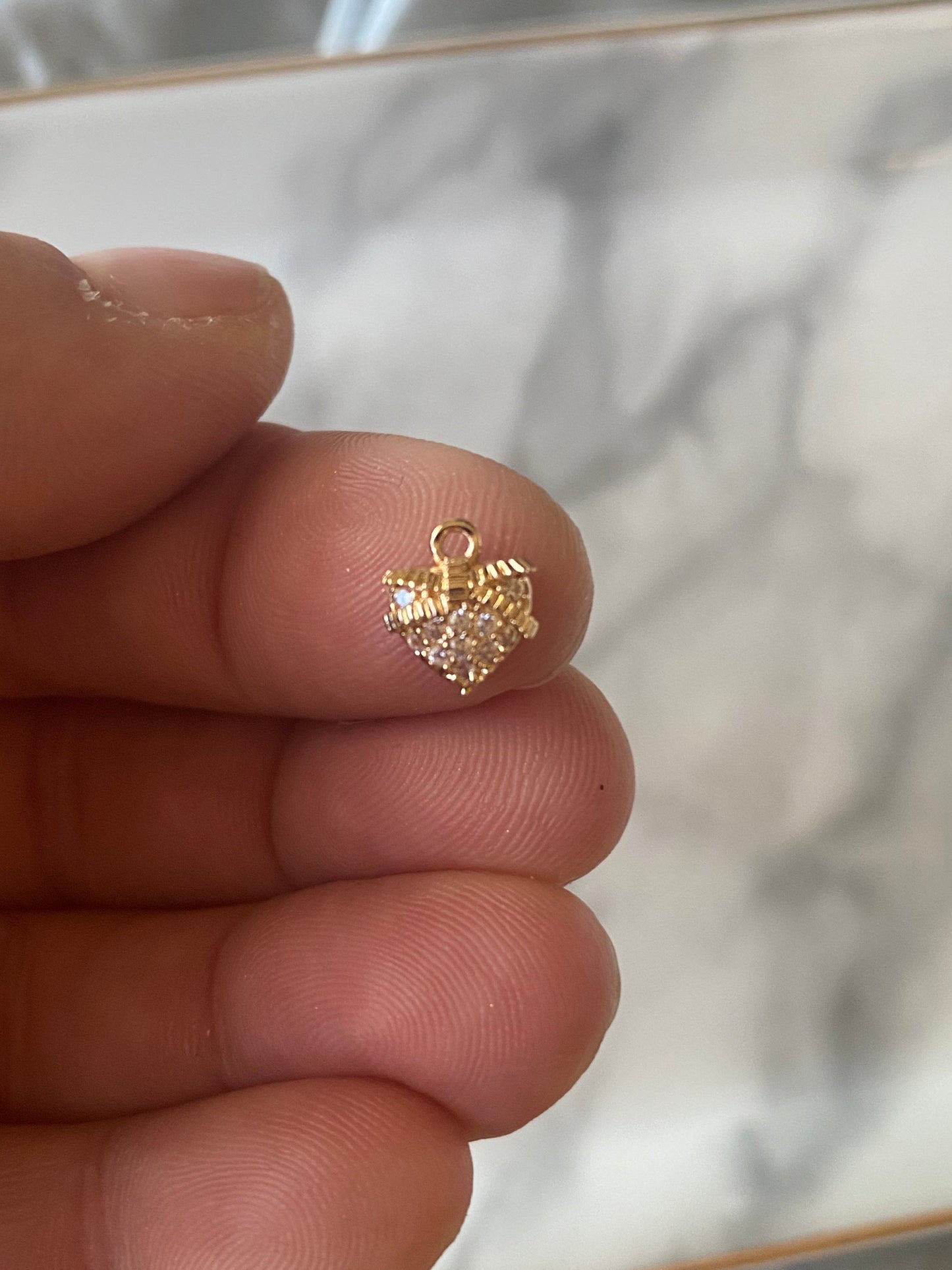 tiny heart charms for jewelry making