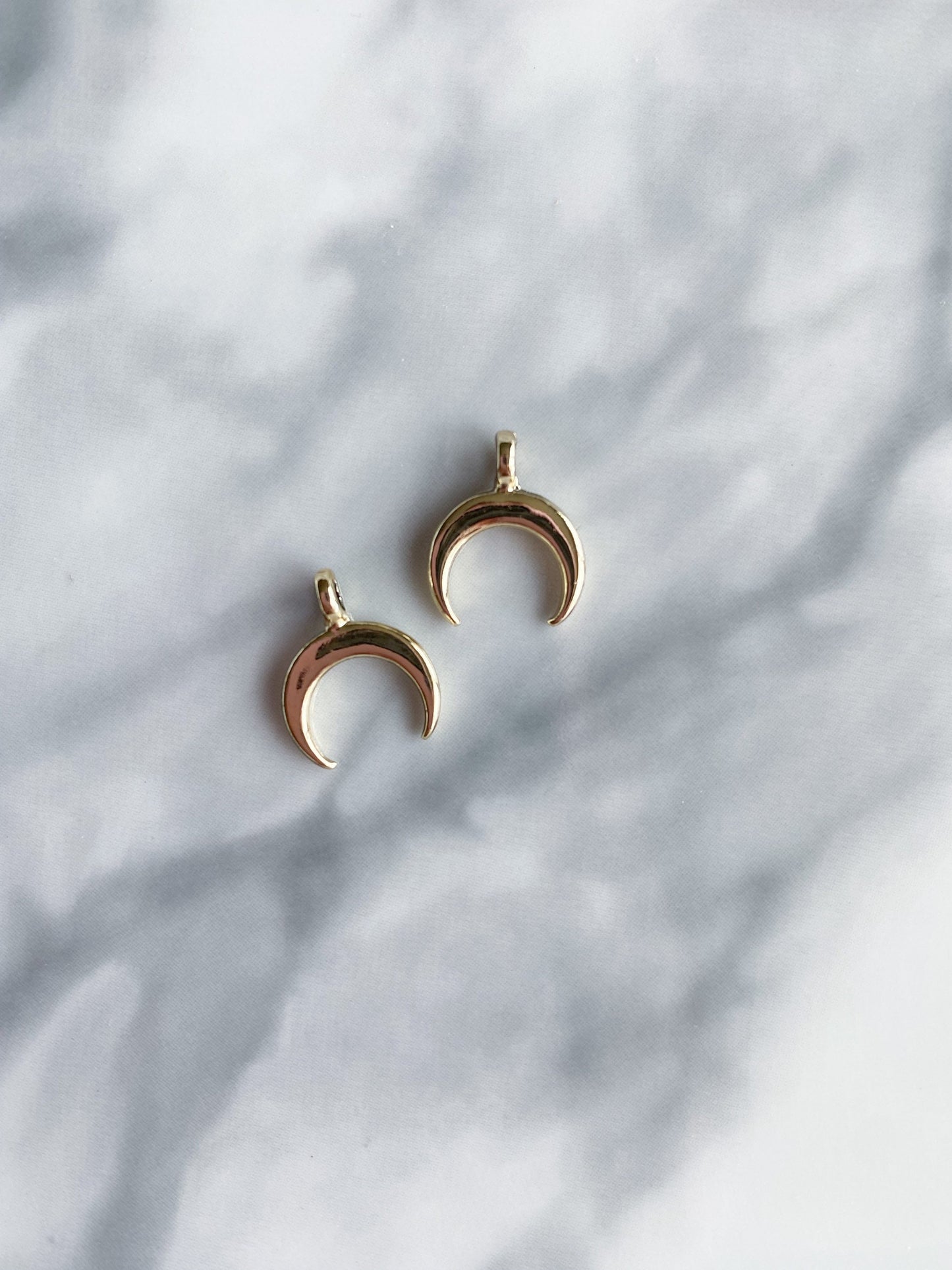 Small crescent moon charms