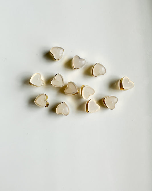 Heart Plastic earring backs