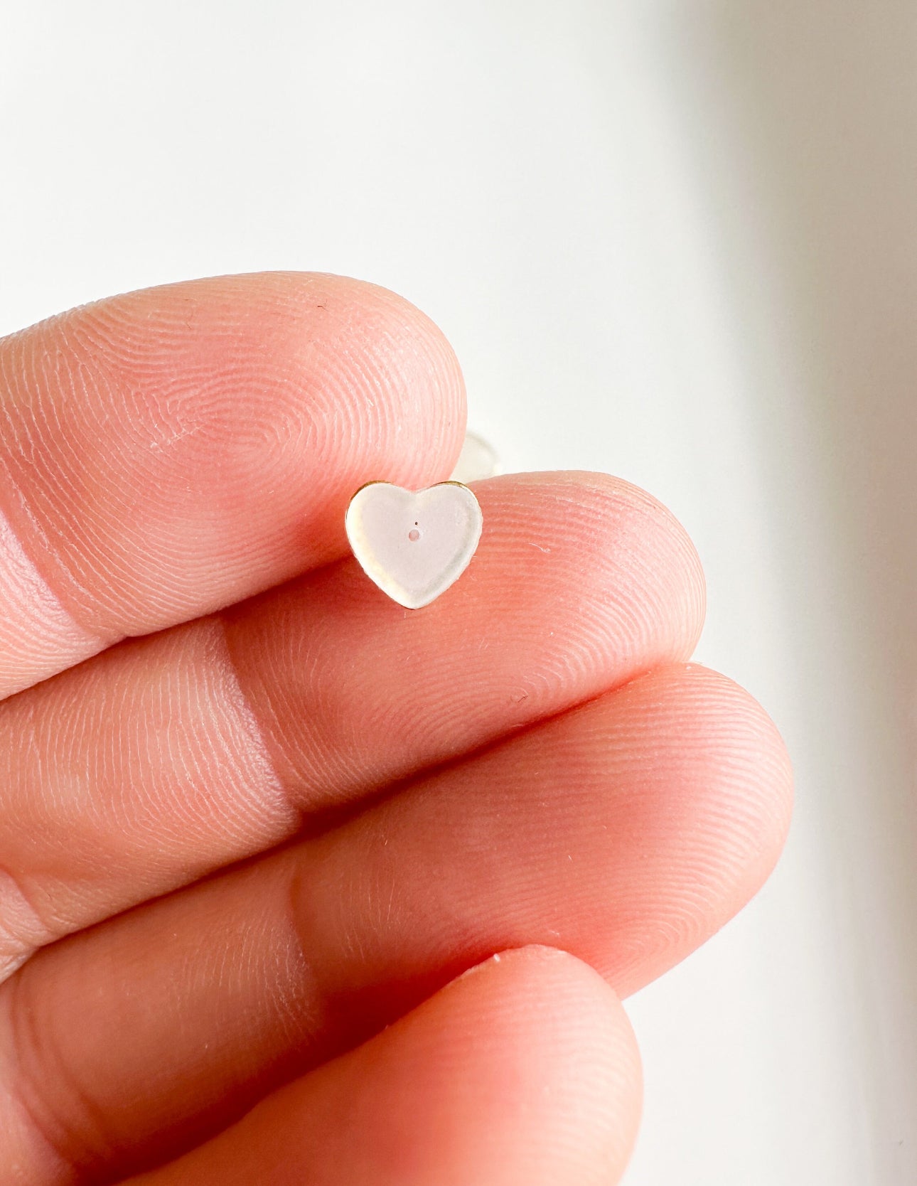 Heart Plastic earring backs