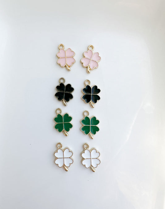 Clover Earring Brass Charms