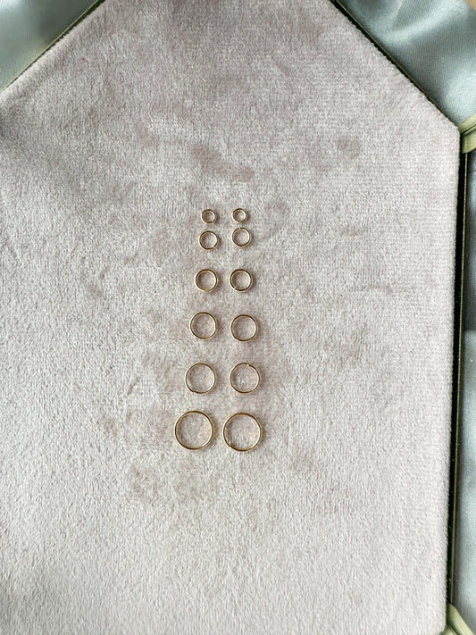 24k gold plated jump rings: 50 pieces